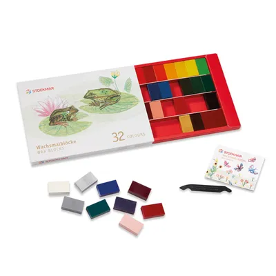 Produktbild von Stockmar Wachsmalblöcke-Sortiment 32 Farben