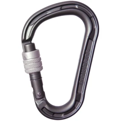 Produktbild von Edelrid 737990006630, Schraubverschluss, Verschlusskarabiner, D-förmig, Aluminium, Metallisch, 24 kN