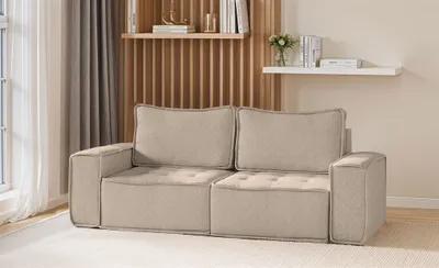 Produktbild von Sofa Modulsofa 2-teilig SANDE 2-Sitzer Stoff Alpine Toffee
