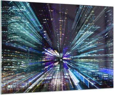 Produktbild von Bilder auf glas - Abstraktion modern - 100x70cm - Glasbilder - Wandbilder - Kunstdruck - zum Aufhängen bereit - Wanddekoration aus Glas - Glas Bilder - Wandbild auf Glas - Einteilig - GAA100x70-4044