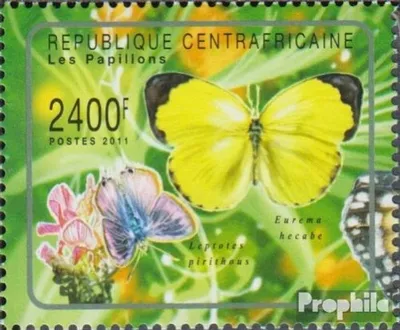 Produktbild von Briefmarken Zentralafrikanische Republik 2011 Mi 2997 (kompl.Ausg.) postfrisch Schmetterlinge