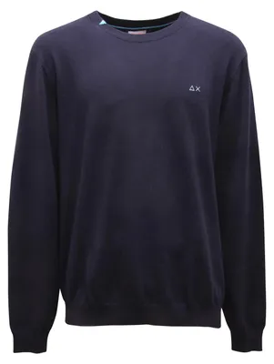 Productafbeelding van Q9512 Trui voor heren, merk SUN 68, wol/katoen, blauw