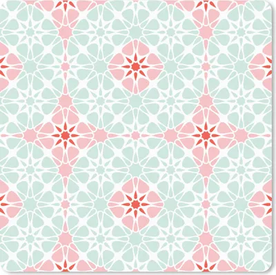 Produktbild von MuchoWow® Mauspad Mousepad Blumen - Sterne - Winter - Design 30x30 cm - Mousepads - Maus Mat - Pad - Mausunterlage - Gaming