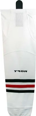 Obrázek produktu pro TRONX SK300 Juniorské hokejové ponožky, Chicago Blackhawks, bílé, velikost: 24 palců