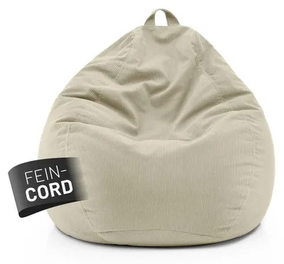 Produktbild von Lumaland Sitzsack 185l beige Comfort Feincord