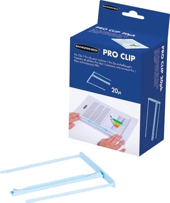 Produktbild von Bankers Box - Archivordner Pro-Clip, 20er-Box, hellblau