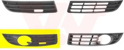 Produktbild von VAN WEZEL Lüftungsgitter Grill Stoßfänger für VW Passat Variant (3C5) mit Loch/Löchern für Nebellampen