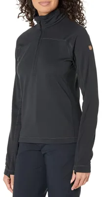 Produktbild von Fjällräven Damen Abisko Lite Fleece Half Zip Sweatshirt, Black, S