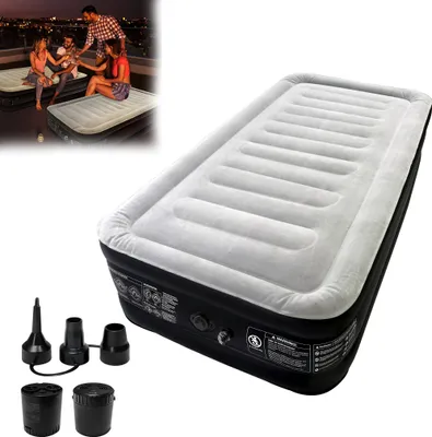 Obrázek produktu pro LARS360 Nafukovací matrace pro 1 osobu - 200 x 98 x 46 cm, samonafukovací matrace, s elektrickou pumpou pro kempování a lůžko pro hosty