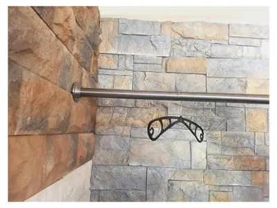 Produktbild von Garderobenstange aus Edelstahl V2A 120 cm, 33,7 mm