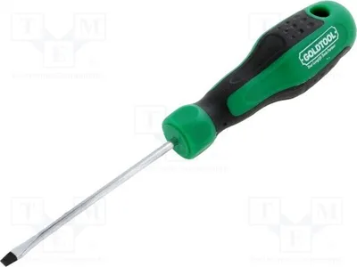 Zdjęcie produktu dla 1 x Śrubokręt 75 mm, model TG-03, śrubokręt płaski, rozmiar 3,2 mm
