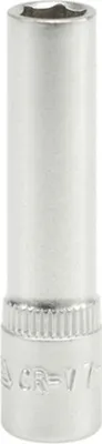 Obrázok produktu pre Yato YT-1418, Jedna položka, Nástrčkový kľúč, Chróm-vanadová oceľ, 1/4", Chróm, 50 mm