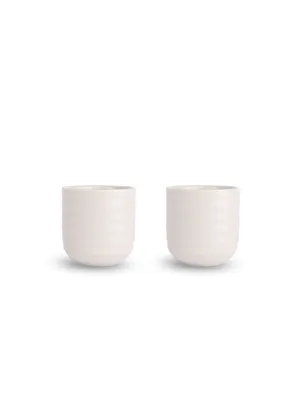Produktbild von Glühweinbecher, 2-tlg., Steinzeug, 0,18 l, Ø 7 x 7,5 cm, weiß Ellen / Sagaform