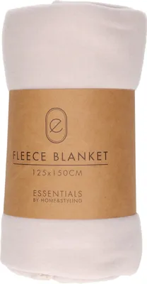 Produktbild von H&S Fleecedecke - hellgrau - 125x150 cm - Polyester - kariert