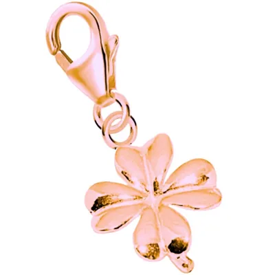 Charm Anhänger Kleeblatt für Glücksmomente I Rosegold