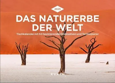 Zdjęcie produktu dla Das Naturerbe der Welt - KUNTH Tischkalender 2025