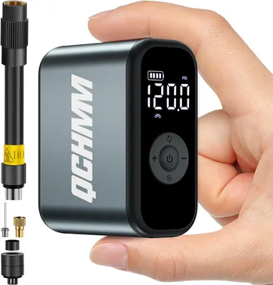 Productafbeelding van Elektrische minipomp fiets - 120 PSI - Met drukmeter