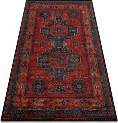 Zdjęcie produktu dla Dywan wełniany OMEGA HARI orientalny rubin czerwony 200x300 cm