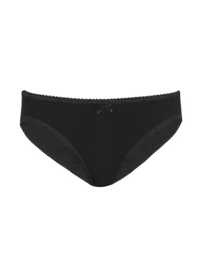 Produktbild von TRIGEMA Hüftslip mit Spitze im Doppelpack Damen 5853042 schwarz XL