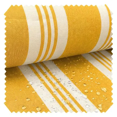 Produktbild von novely Abverkauf CORDOBA UV ACRYL Markisenstoff Strandkorb Outdoor Stoff 1 lfm - Farbe: 33-05 Sonnengelb Creme