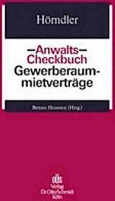 Produktbild von Hörndler, I: Anwalts-Checkbuch Gewerberaummietverträge