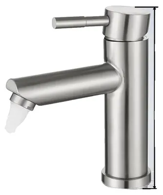 Immagine prodotto di Rubinetto per lavabo, montato a soffitto, acciaio inossidabile resistente, DMZ, acciaio inossidabile-c
