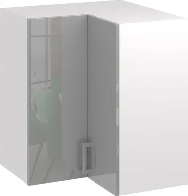 Produktbild von Roe Furniture | Küchenhängeschrank 65 cm - Grau – Glanzgrau - Eckküchenschrank - Küchenzeilen - Küchen Hängeschrank - Küche - WNPP