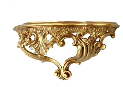 Produktbild von Wandkonsole ABLAGE Gold Barock Antik Repro 38 cm x 20 cm x 15,5 cm