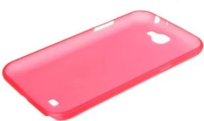 Image de Coque de protection ultra-fine de 0,3 mm pour téléphone Samsung Galaxy Note 2 N7100, de couleur rouge transparente