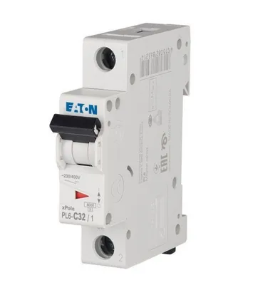 Image de Eaton 1P 32A 6kA PL6-C32/1 Fusible automatique 286536