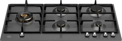 Immagine prodotto di Bertazzoni P905LHERNE piano cottura Nero Da incasso 90 cm Gas 5 Fornelli