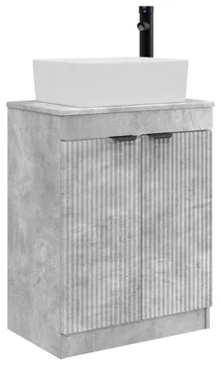 Productafbeelding van Badkamermeubel met Wasbak Betongrijs 54 x 35 x 83 cm