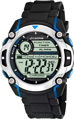 Produktbild von Calypso Uhr Herren Digital K5577/2 schwarz blau