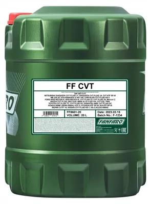 Produktbild von FANFARO CVT ATF CVT Automatikgetriebeöl 20L FF8601-20 passend für MERCEDES-BENZ A-Klasse (W169) B-Klasse (W245) für AUDI A6 Avant (4G5, 4GD, C7)