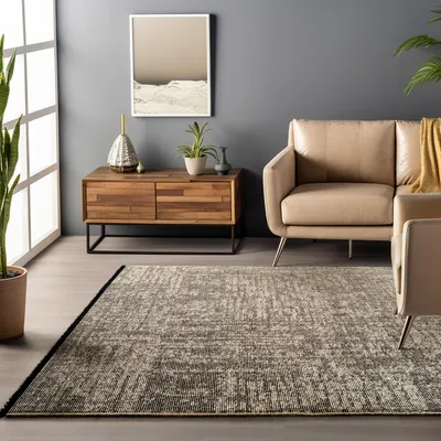 Produktbild von Homebyhome, Baumwolle Teppich Chenille Waschbar, Boho-Stil, Rutschfest & Weich, für Wohnzimmer, Schlafzimmer, Grösse: 240x340 cm