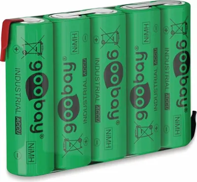 Obrázok produktu pre Goobay 55582, Nabíjateľná batéria, AA, Nikel-Metal Hydrid (nimh), 6 V, 5 kusov, 2100 mAh