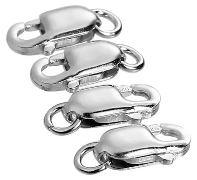 Produktbild von 1 Karabinerverschluss 925 Sterling Silber 12mm x 5mm