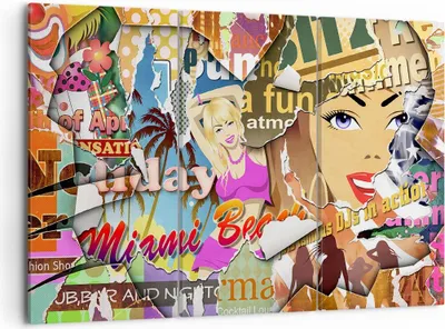 Produktbild von Bild auf Leinwand - Leinwandbild - Graffiti modern - 105x70cm - Wand Bild - Wanddeko - Wandbilder - Leinwanddruck - Bilder - Kunstdruck - Wanddekoration - Leinwand bilder - Wandkunst - CE105x70-3622