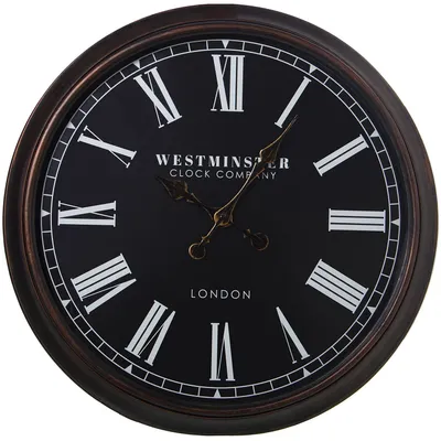 Runde Acryl-Wanduhr, 76 x 8,5 cm, mehrfarbig