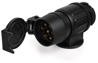 Image de Adaptateur pour prise de remorque, 13 pôles vers 7 pôles, 12V, étanche, pour caravanes et camions