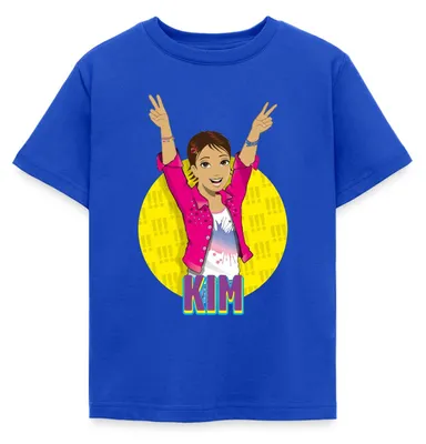 Produktbild von Spreadshirt Die Drei Ausrufezeichen Kim Kinder T-Shirt, 110/116 (5-6 Jahre), Royalblau