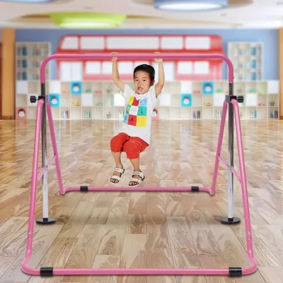 Image de Structure d'entraînement pliable - Échelle d'escalade - Réglable - Barre de gymnastique - Structure de jeu pour enfants et tout-petits