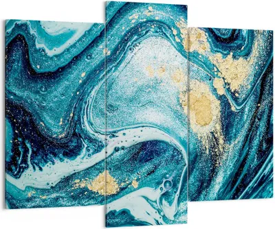 Produktbild von Bild auf Leinwand - Leinwandbild - Abstraktion modern - 130x100cm - Wand Bild - Wanddeko - Leinwanddruck - Bilder - Kunstdruck - Wanddekoration - Leinwand bilder - Wandkunst - CB130x100-3493