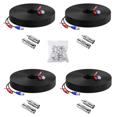 Produktbild von Anlapus 4 Stück 65FT 20M AHD/TVI/CVI Vorgefertigt Kabel BNC Video & Power