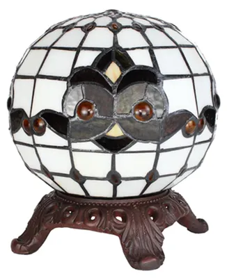 Immagine prodotto di Lampada da tavolo Tiffany Clayre & Eef Ø 20x25 cm Vetro bianco nero