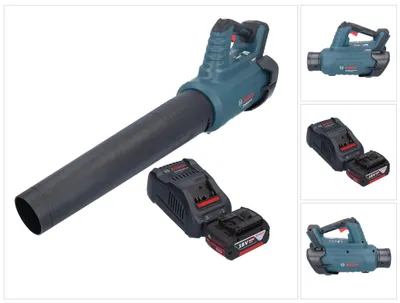 Produktbild von Bosch GBL 18V-750 Professional Akku Gebläse 18 V BITURBO Brushless + 1x Akku 5,0 Ah + Ladegerät