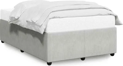 Immagine prodotto di vidaXL Struttura letto senza materasso grigio chiaro 120x190 cm velluto