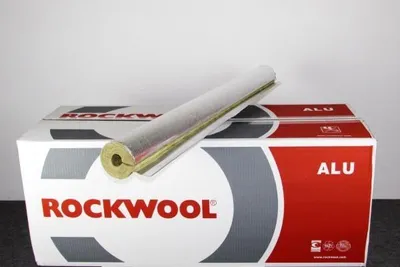 Produktbild von Rockwool alukaschierte Rohrschale 800 (Meterware) : 76 mm / 70 mm Größe: 76 mm / 70 mm