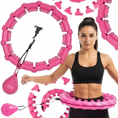 Zdjęcie produktu dla Hula-Hoop – obręcz do ćwiczeń i treningu brzucha – różowa