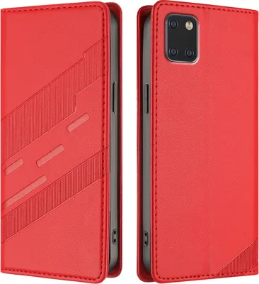 Obrázek produktu pro Pouzdro pro Samsung Galaxy Note 10 Lite,Polyuretankožené peněženkové pouzdro s přihrádkou na karty a funkcí stojánku Rot